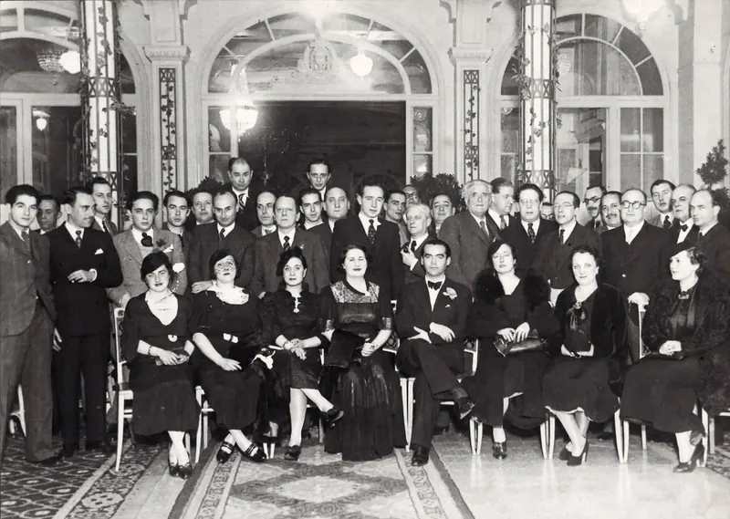 Banquete de los escritores y artistas catalanes a Federico García Lorca. Barcelona, Hotel Majestic. 23 de diciembre de 1935.