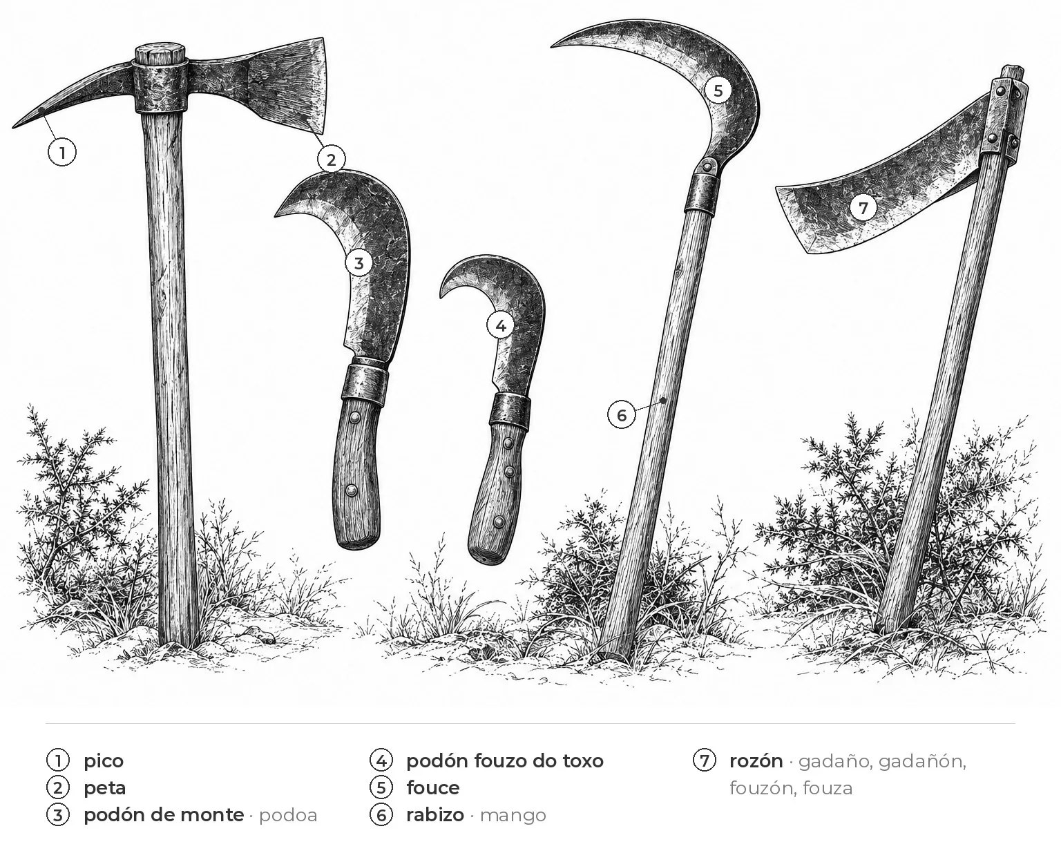 Ferramentas para o monte