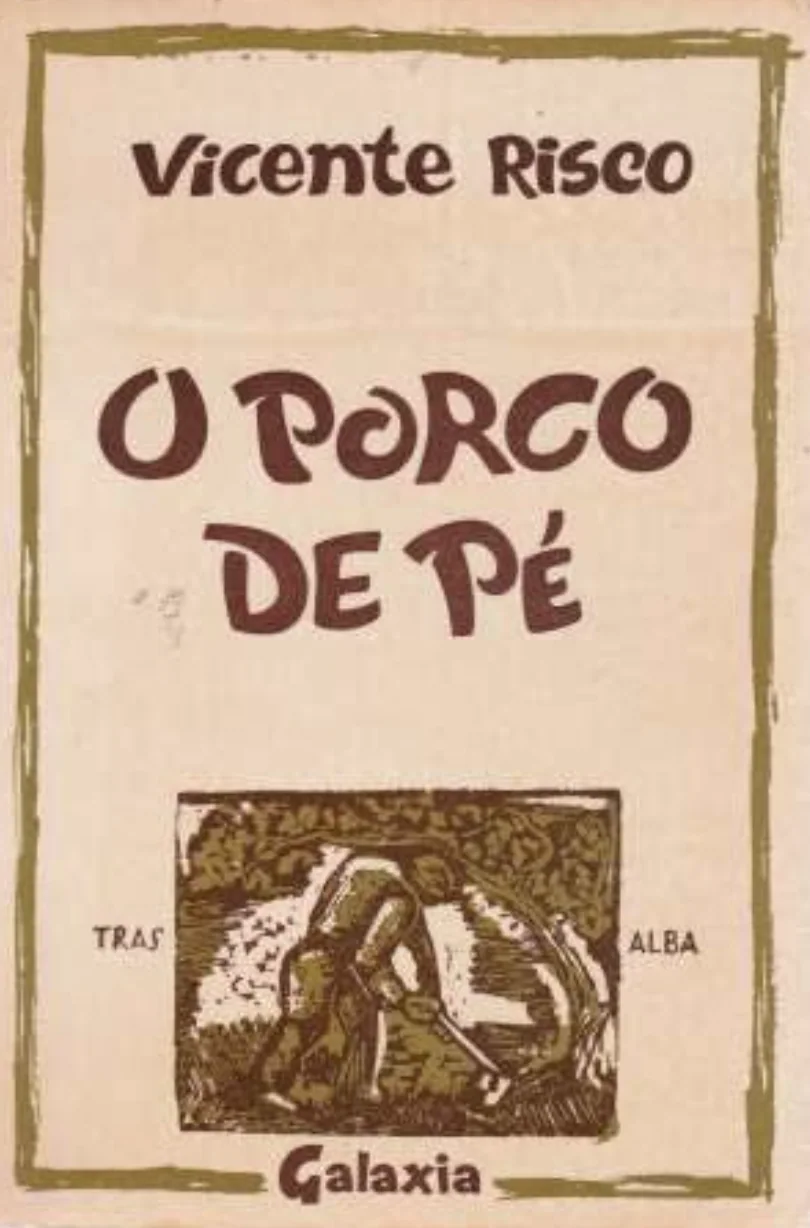O porco de pé